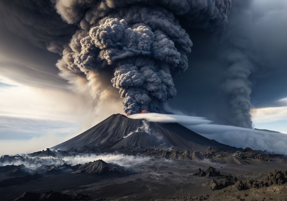 erupção vulcânica erupção vulcânica