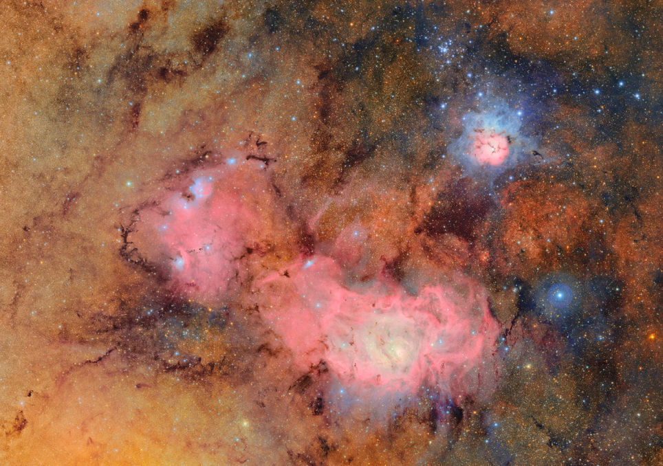 As nebulosas são regiões de formação estelar e com a resolução do Vera C. Rubin será possível estudar detalhadamente o processo de formação. Crédito: Vera C. Rubin Observatory