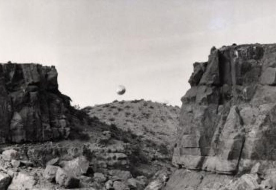 ÓVNI avistado no Novo México, EUA. Para muitos, um balão meteorológico • Bettmann/Colaborador/Getty Images (3.dez.1967)