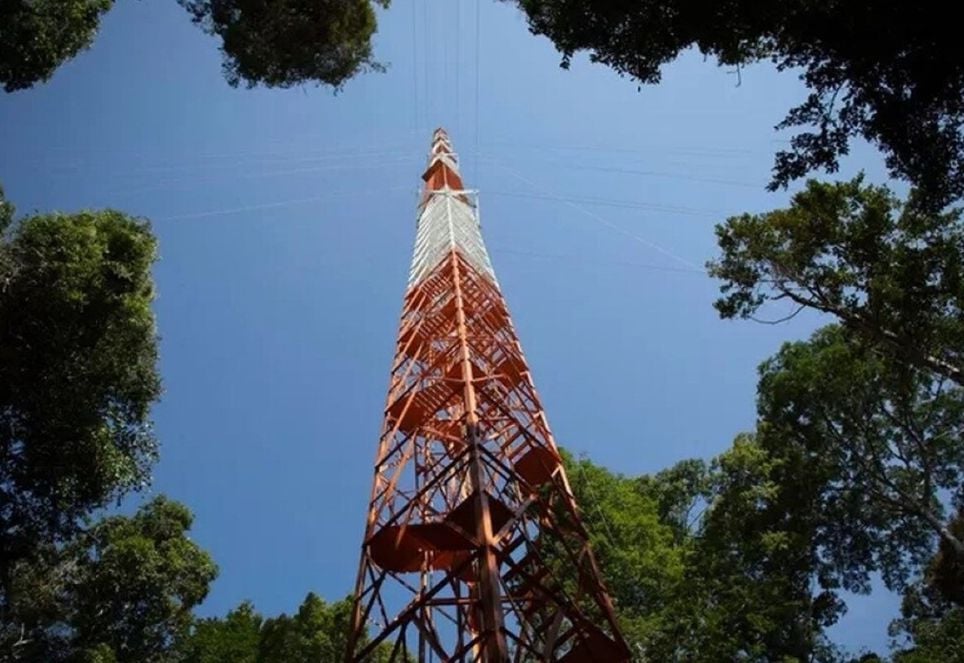 Maior torre de pesquisa do mundo — Foto: Bruno Kelly/Reuters