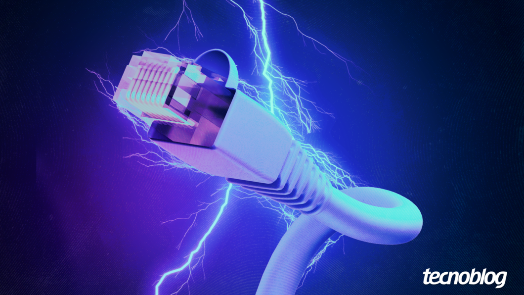 ilustração sobre internet via PLC