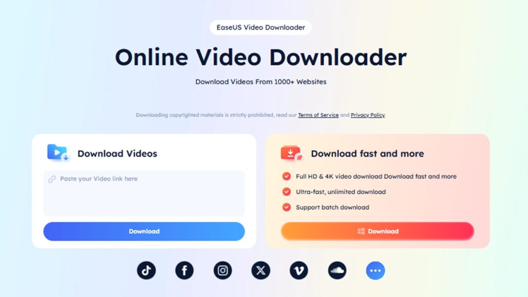 EaseUS Online Video Downloader