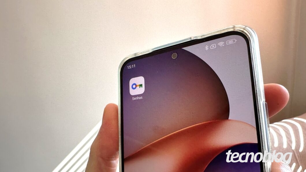 App / atalho para o Gerenciador de Senhas do Google