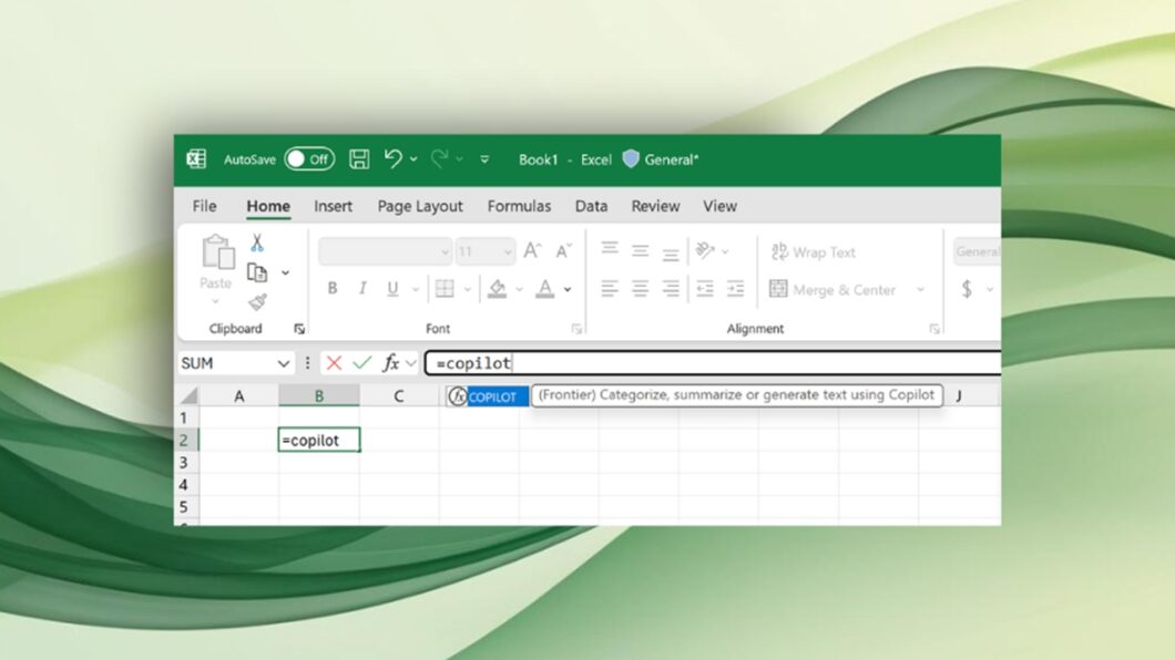 Copilot como função no Excel