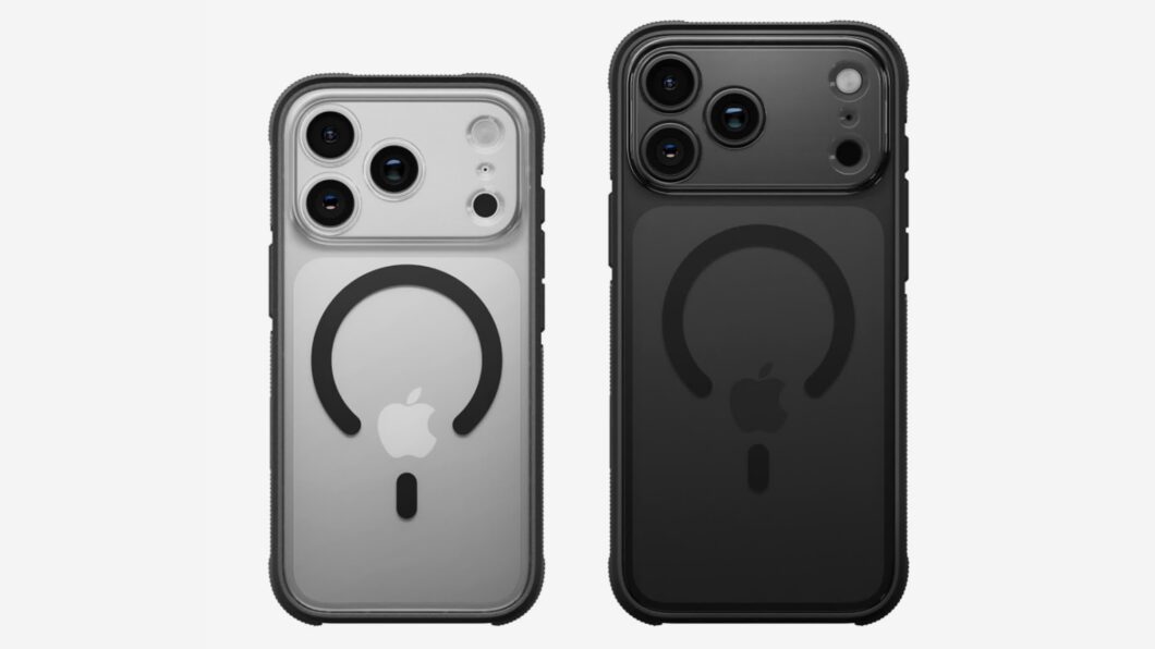 Supostas capinhas da Dbrand para os iPhones 17 Pro e Pro Max