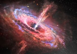 Astrônomos capturam um buraco negro a 6 bilhões de anos-luz de distância 'acordando'