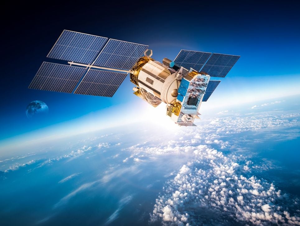 satélite, espaço satélite, espaço