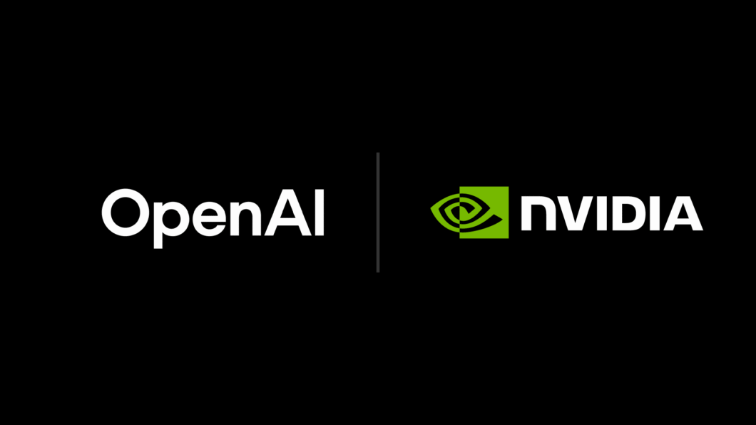 Logotipos da Nvidia e da OpenAI