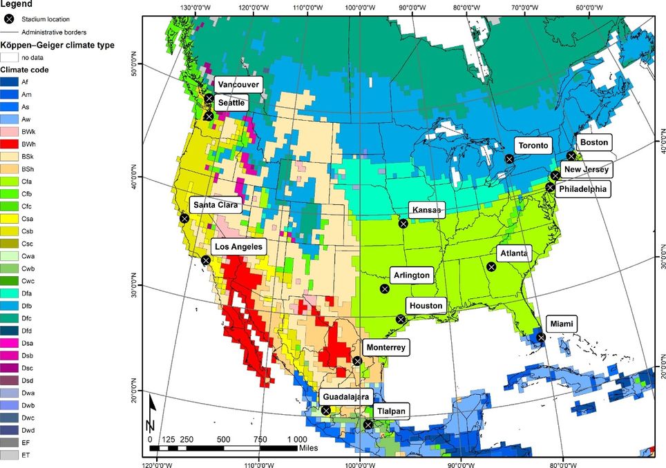 Sedes da copa do mundo 2026, mundial