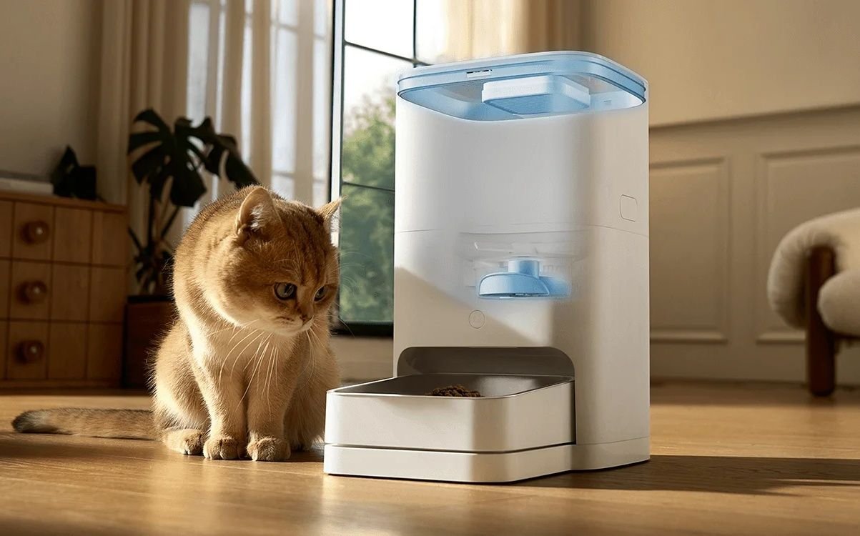 gato-perto-de-alimentador-inteligente