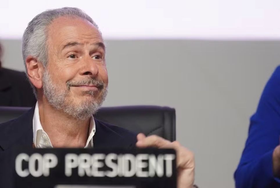 Presidente da COP30, André Corrêa do Lago, durante plenária de encerramento da conferência. — Foto: Divulgação/Ministério do Meio Ambiente Presidente da COP30, André Corrêa do Lago, durante plenária de encerramento da conferência. — Foto: Divulgação/Ministério do Meio Ambiente