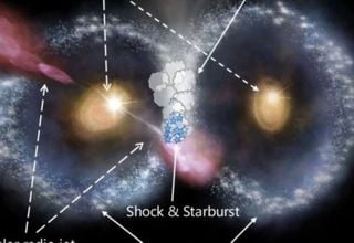 Coruja Cósmica: fusão rara de galáxias intriga astrônomos com formato inusitado