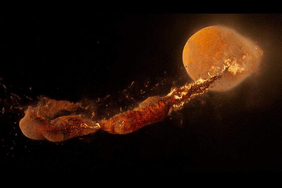 Simulações mostram como a colisão da Terra com Theia poderia ter formado a Lua e novo estudo mostra como elementos foram redistribuídos. Crédito: NASA