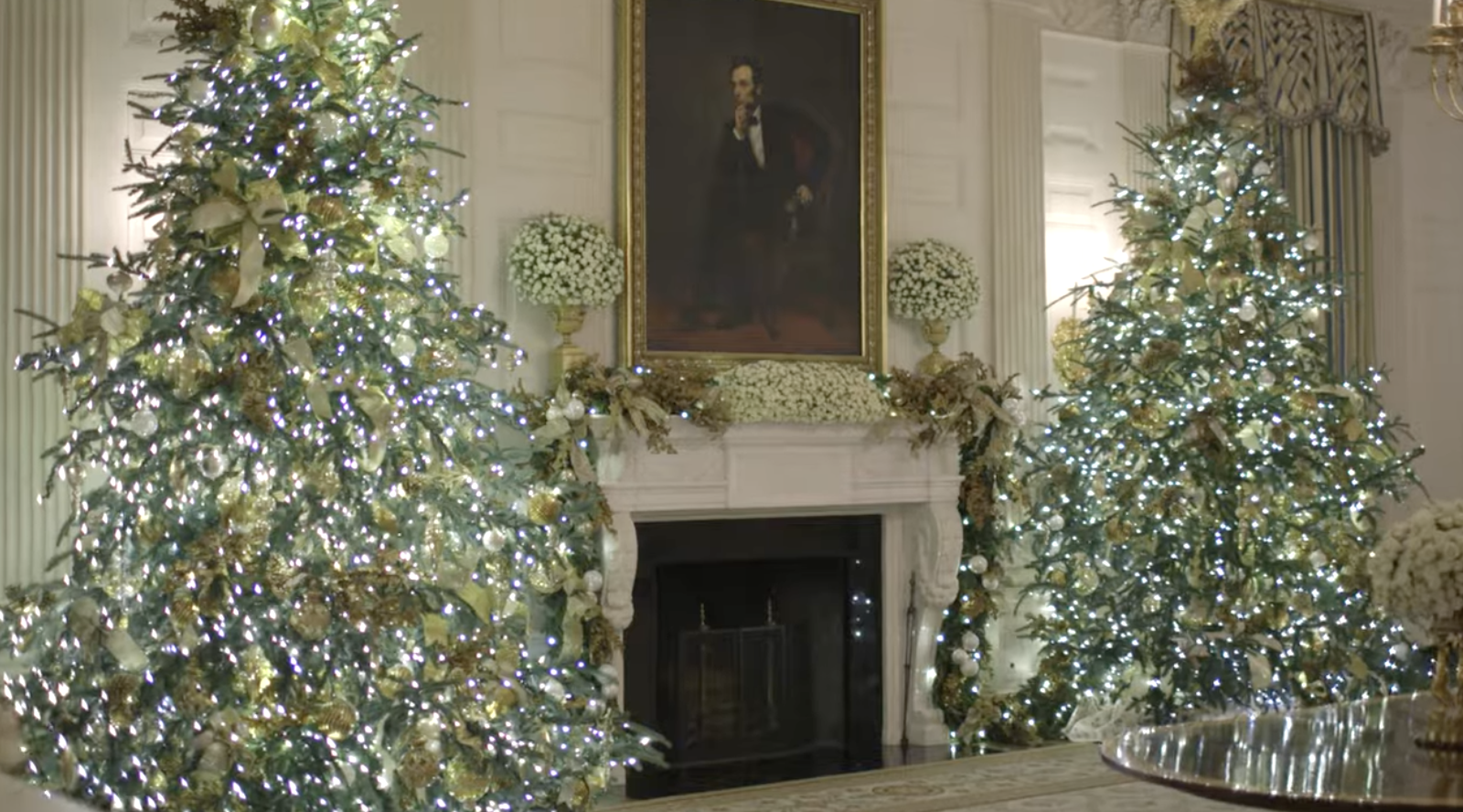 Decoração da Casa Branca em 2018