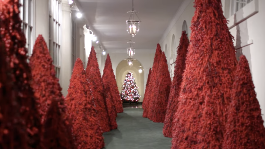 Decoração da Casa Branca em 2018