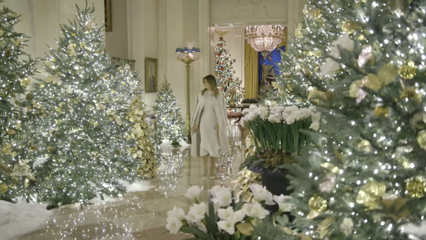 Decoração da Casa Branca em 2019