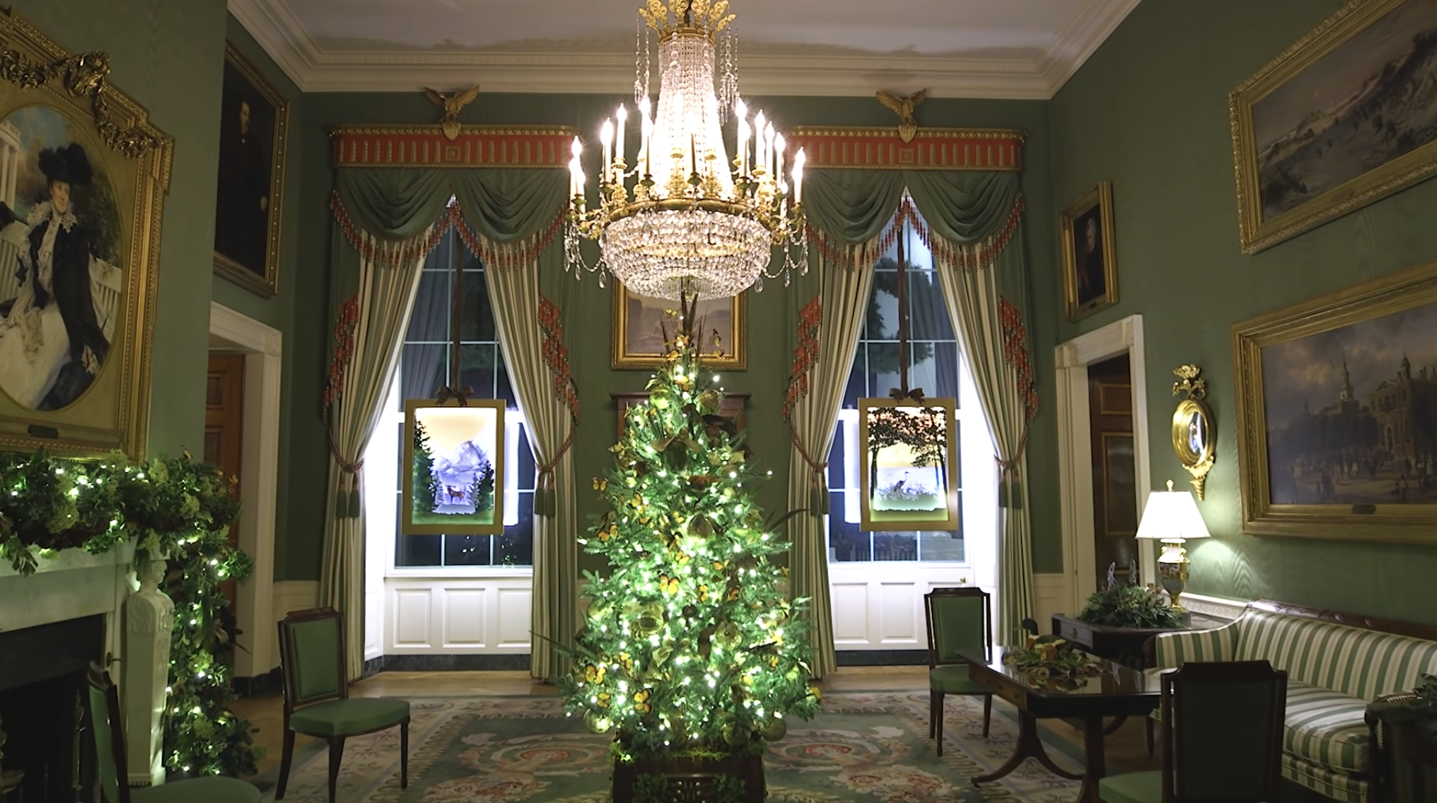 Decoração da Casa Branca em 2020