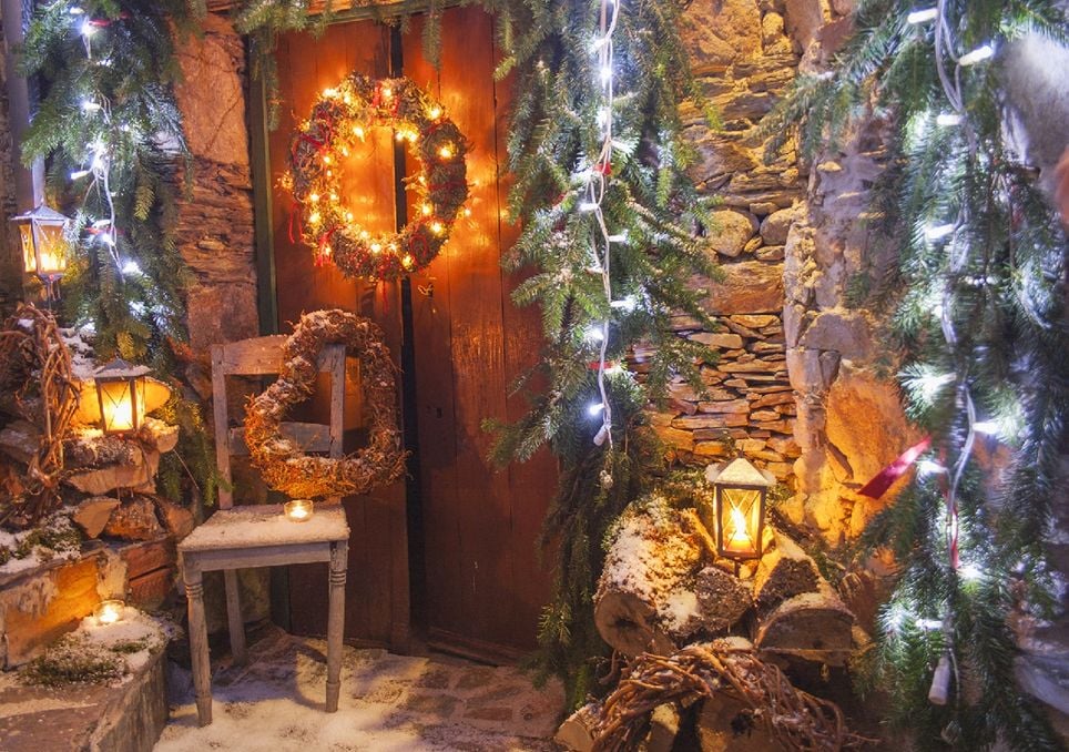 Luzes de Natal na aldeia de Cabeça, Seia