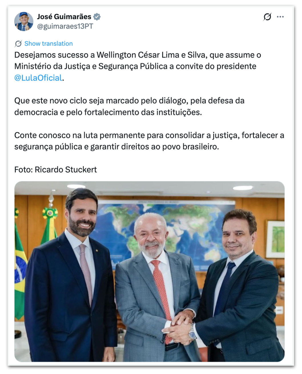 jose guimarães indicação wellington cesar