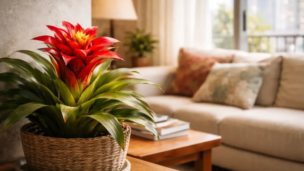 3 detalhes na irrigação da bromélia guzmania que prolongam a durabilidade da inflorescência