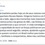 Esquerda lamenta morte de ex-presidente do PC do B, Renato Rabelo