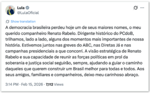 Morre ex-presidente do PC do B, Renato Rabelo