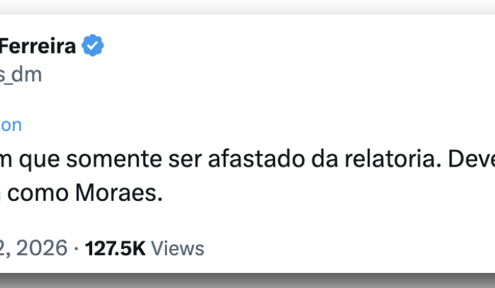 Oposição celebra Mendonça como relator do caso Master no STF
