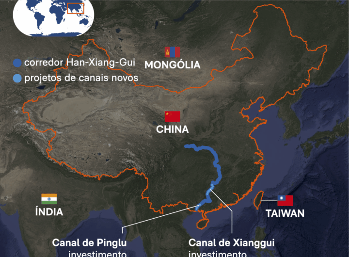 China mira investir US$ 32 bilhões na construção de canais