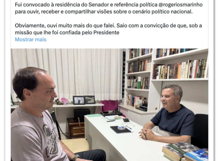 Carlos diz que se reuniu com Marinho para falar da campanha de Flávio