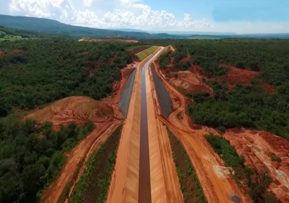 Trecho 1 do Cinturão das Águas atinge marco histórico e prepara Ceará para nova era hídrica.