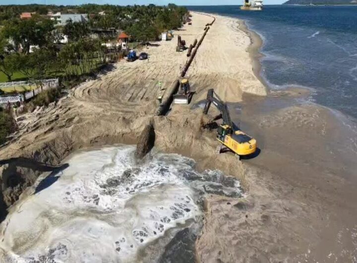 Litoral Norte de Santa Catarina investe em dunas para frear avanço do mar e proteger a orla