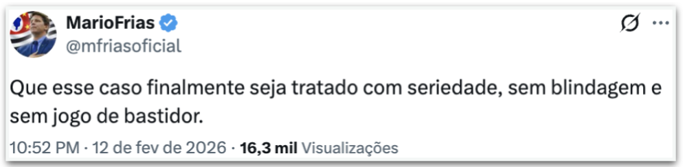 Publicação de Mario Frias