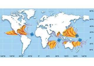 A barreira invisível: por que os furacões nunca cruzam a linha do equador