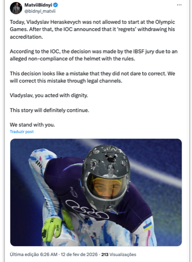 COI desclassifica ucraniano por homenagear compatriotas mortos em guerra