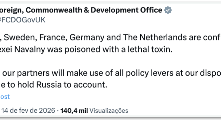 Opositor de Putin foi intoxicado com veneno de rãs, dizem países europeus