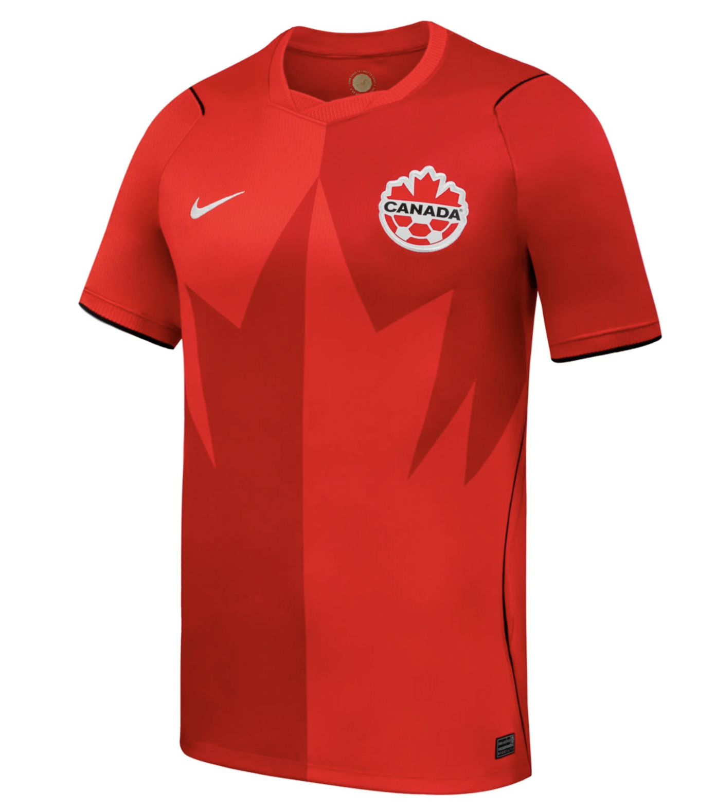 Camisa principal do Canadá, país sede