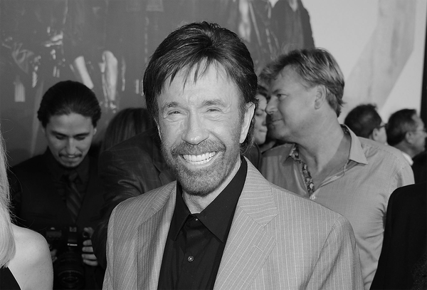 Chuck Norris P&B — Foto: Getty Images