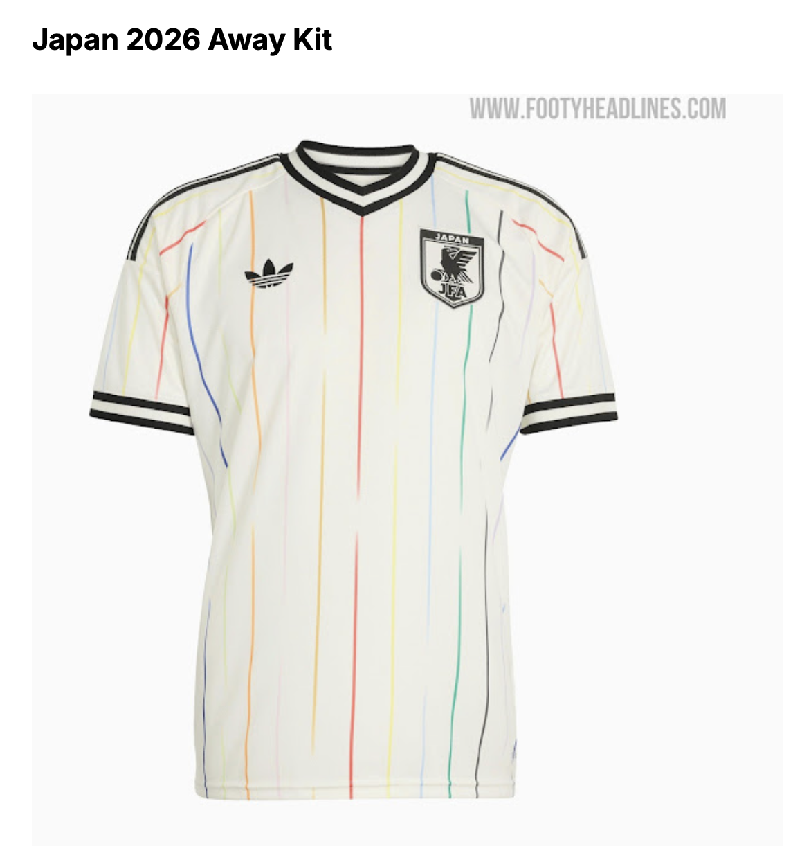 Site vaza imagem da camisa reserva do Japão