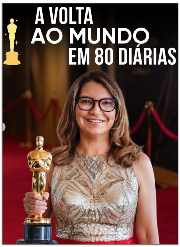 Meme ironiza Janja com o filme "A Volta ao Mundo em 80 Dias"