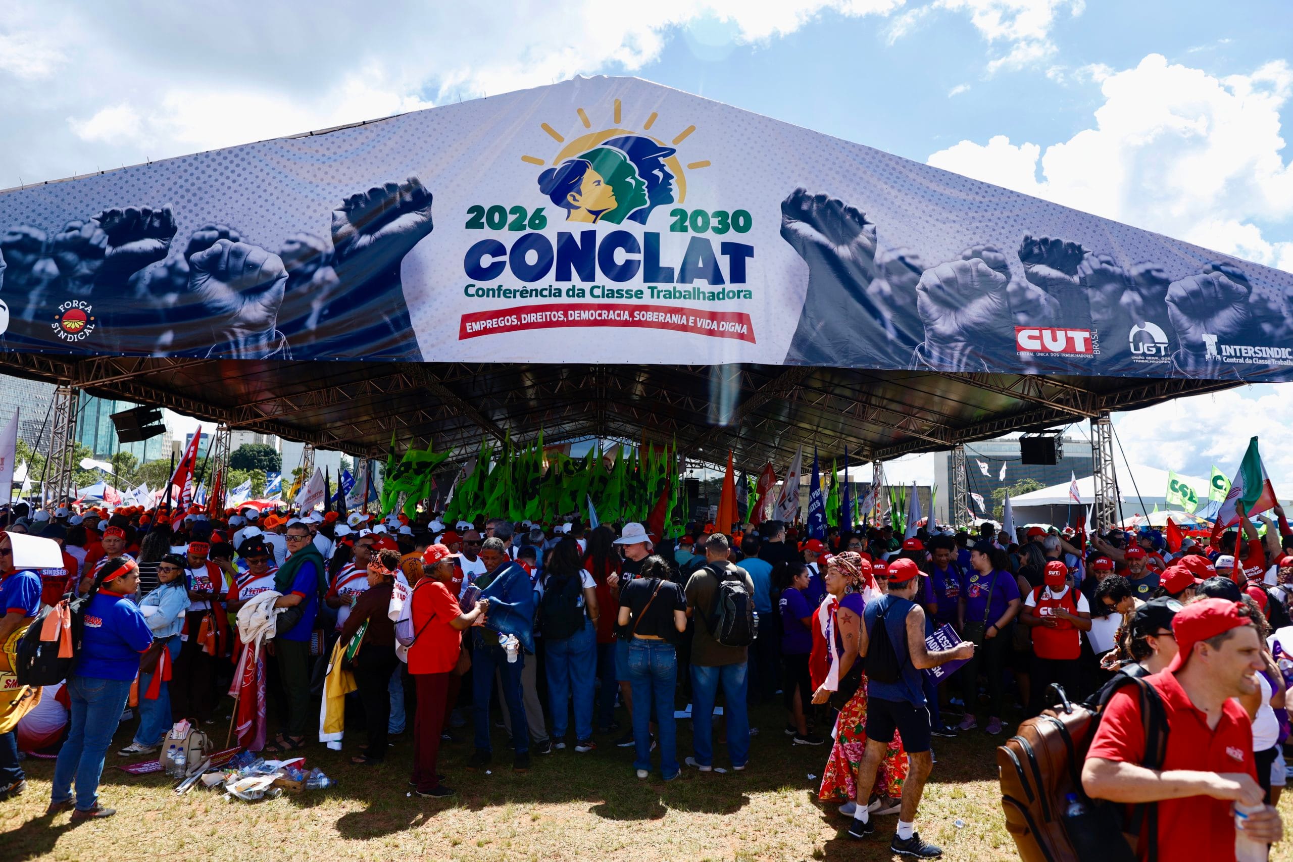 A marcha foi realizada na Esplanada dos Ministérios